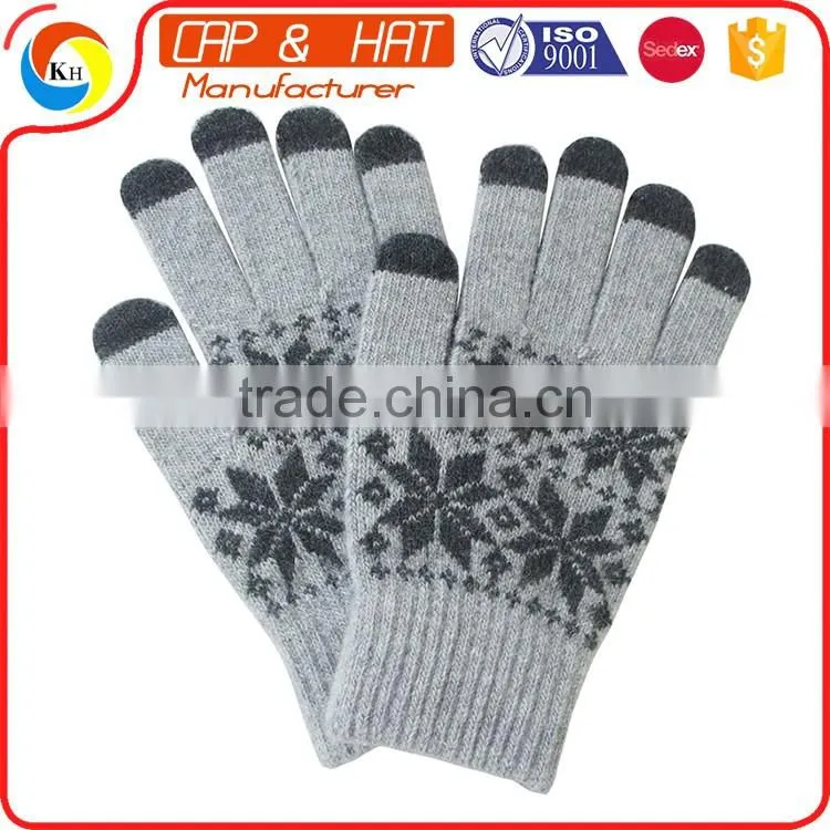 hight quality new gift touch screen glove smart touch gloves Customized Knitted Winter Touch Screen Glove