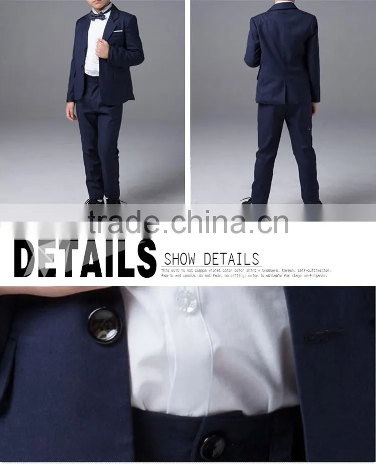 2015 new design wedding suit for children boys suit pant coat children