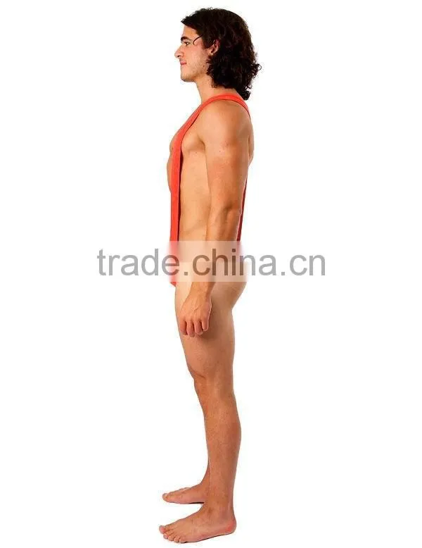 Borat Mankini Thong Swimsuit (Bright Red)