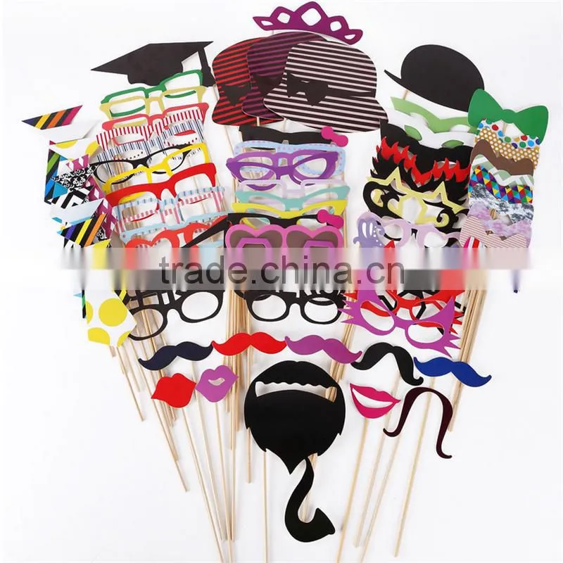 Wedding Party Photo Booth Props Booth and masks wholesale