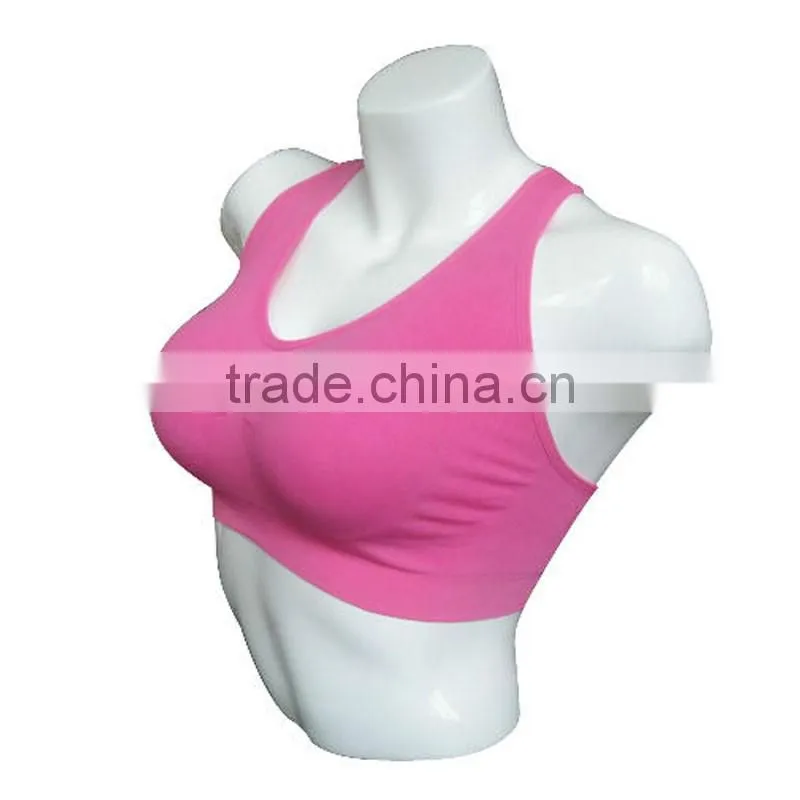 Cheap seamless running bra fashion ladies sexy bra lingerie fitness wear plain sprots bra