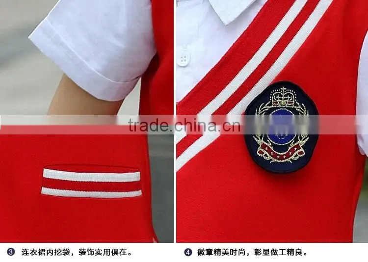 Juqian Custom Factory Made Summer Stylish fashion Primary Kids school girls dresses 2016