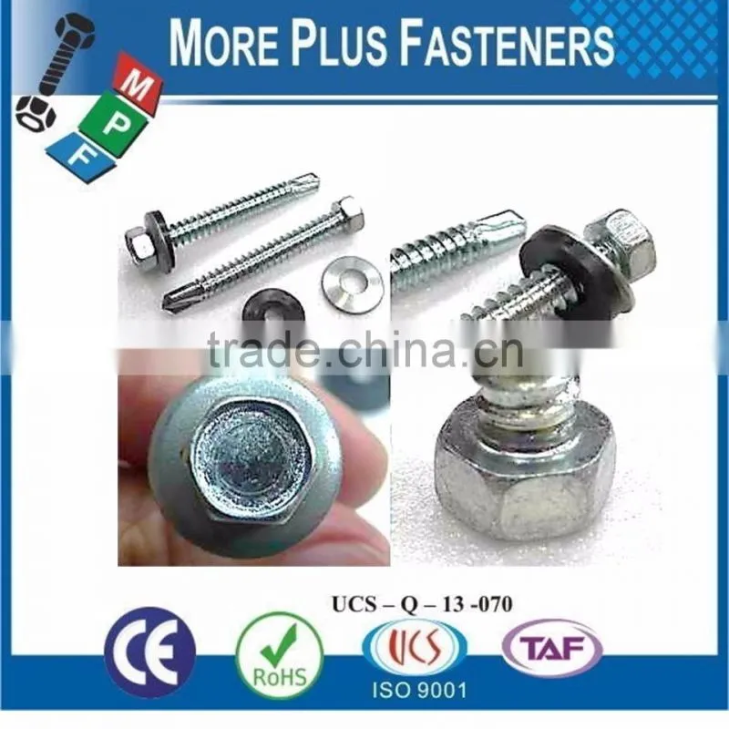 Made in Taiwan ALL METAL Tek Screws Pan Head Self Drilling