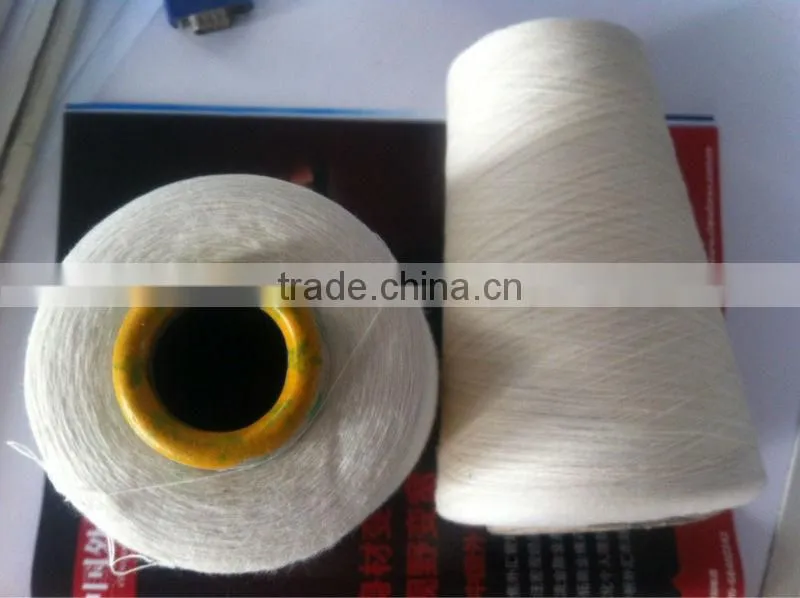 30% Fine suede/ 30% long stapled cotton/40% Mulberry leaf fiber yarn blended yarn Mulberry leaf fiber yarn new kind of yarns