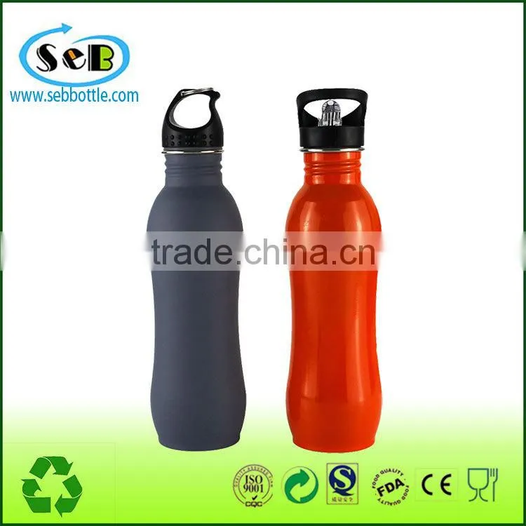 Wholesale 600ml Stainless Steel Outdoor Sports Water Bottle With Climbing Buckle Custom Logo