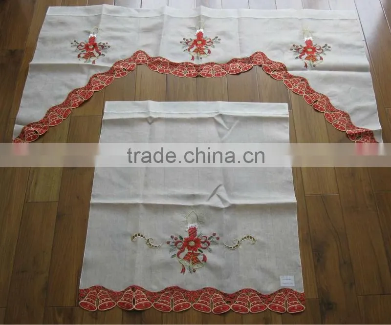 Kitchen Curtains and matched Tablecloth