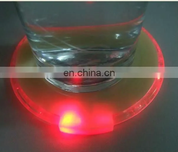 LED drink coaster mat, glass coaster