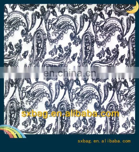 shaoxing winfar DTY paisley flocking scuba knitting fabric for garment
