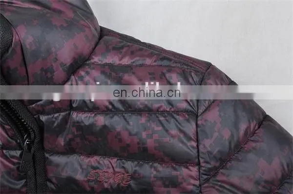 men padding winter jacket