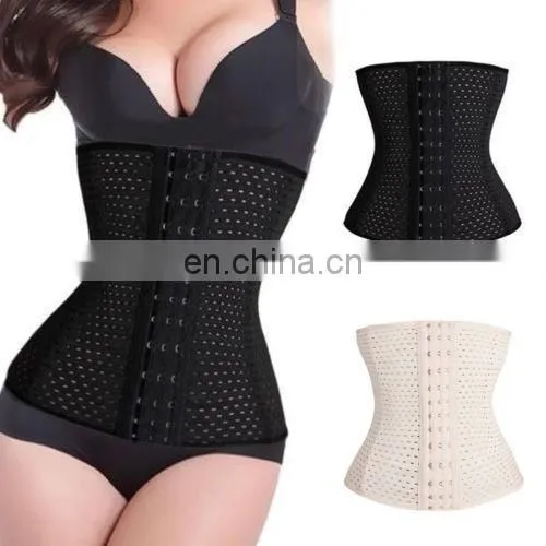 Women Latex cincher Rubber Waist Trainer Cincher Underbust Corset Body Shaper Shapewear