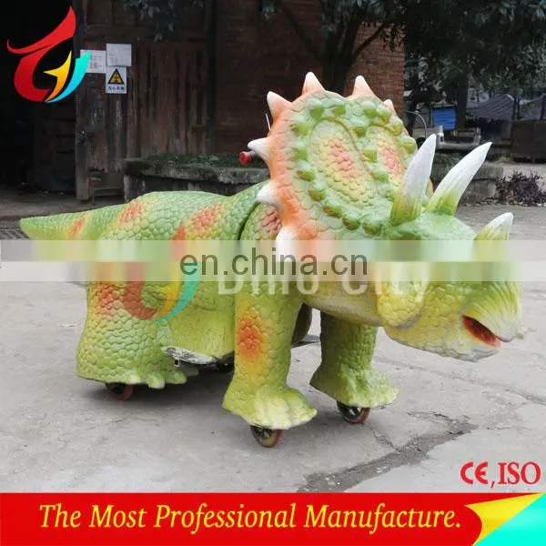Child-friendly outdoor equipment dinosaur ride