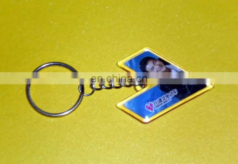 photo insert funny tractor acrylic keychain
