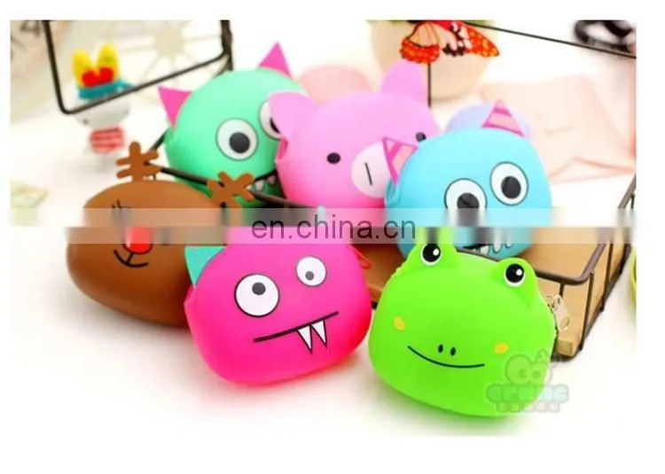 Ladies Clutch Coin Bag Custom Brand Change Money Wallet Promotional Silicone Purse