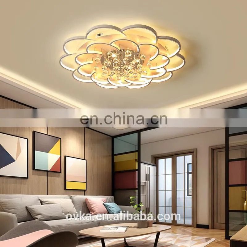Creative garland bedroom ceiling lamp wedding room lighting
