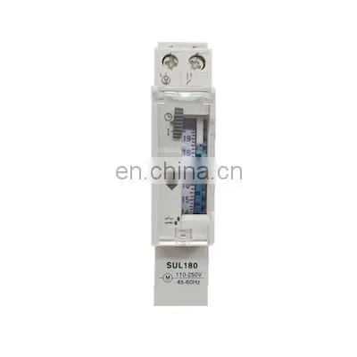 SUL180 15 Minutes Mechanical Timer 24 Hours Programmable Din Rail Timer Time Switch Relay Measurement Analysis Instruments