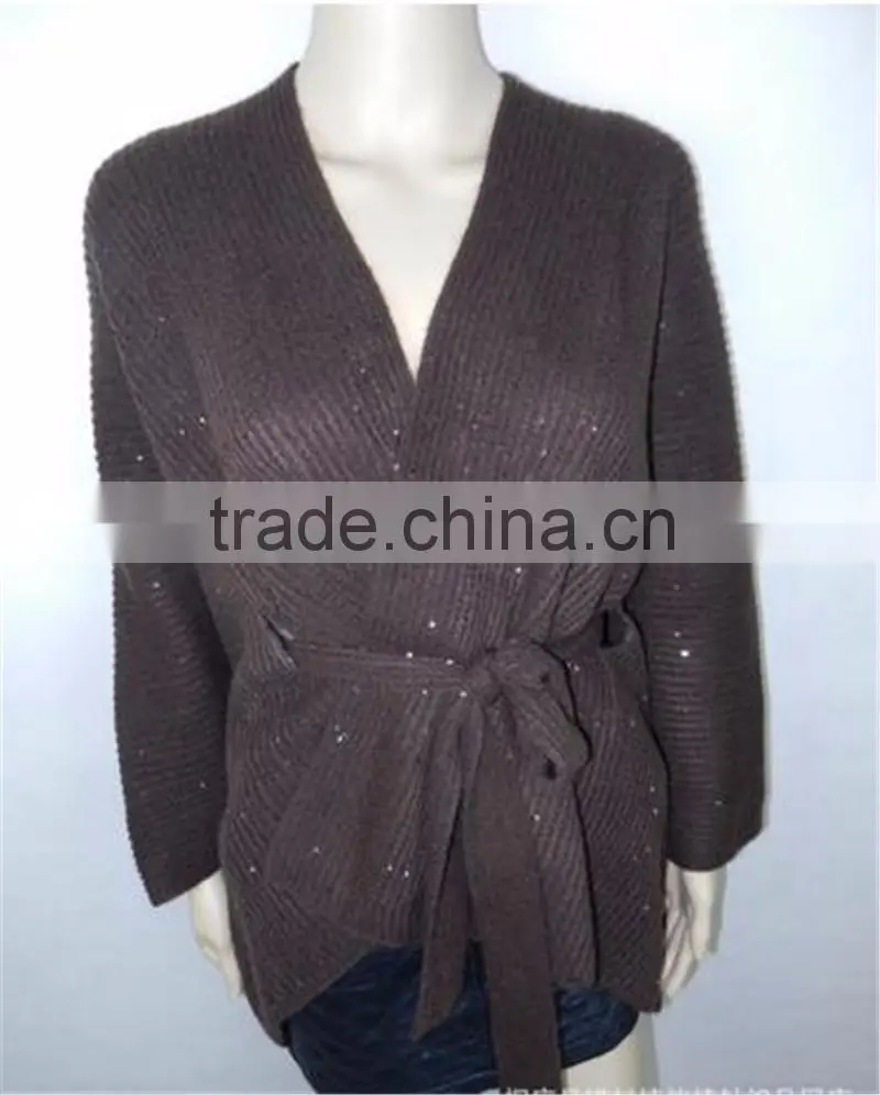ladies women Fashion Blanket office Cashmere Pashmina & Wool knitted 2016 New Winter Warm Top Cape with belt