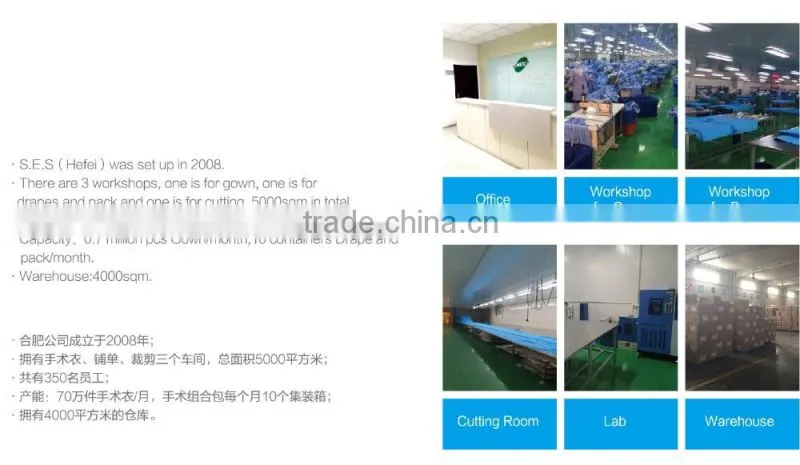 Disposable EO sterile medical knee arthroscopy drape pack
