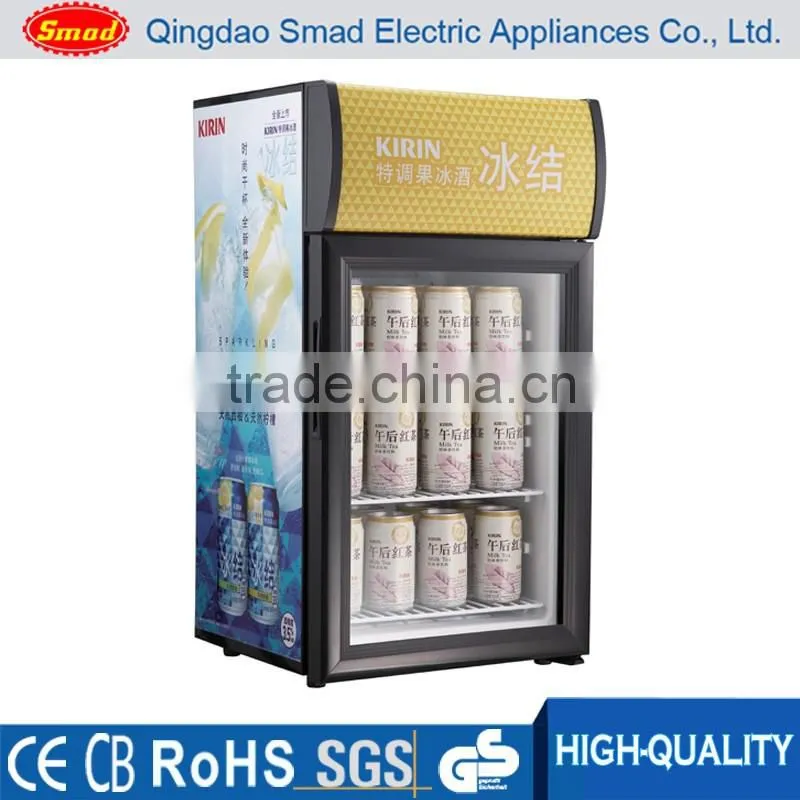Desk top mini beverage display cooler refrigerator showcase