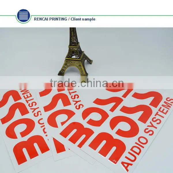2015 Hign Quality Waterproof And Sunfroof Custom Adhesive Car Vinyl Sticker