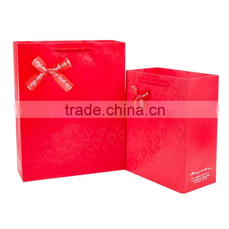 paper bag retail aluminium foil coating wedding gift paper bag