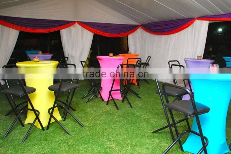 Cocktail spandex table cover for bar and wedding event