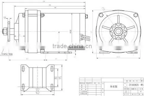 800w 36v dc planetary gear motor
