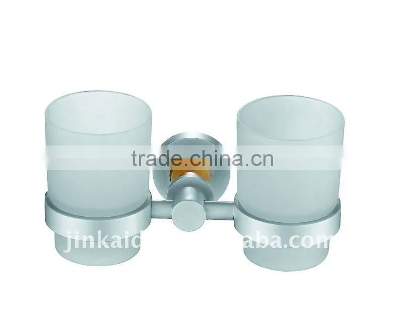 Aluminum bathroom accessory Double Tumbler Holder L0101-2
