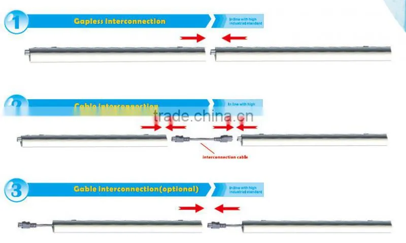 ultra slim gapless connectable 25w 1200mm 4000k led hanging light, supermarket light, led light pendant