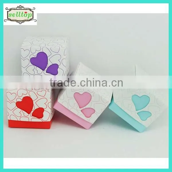 Cute 230g paper wholesale wedding favor boxes