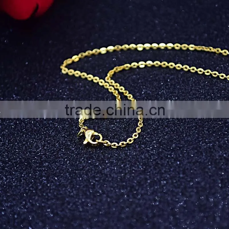 importing jewelry from china stainless steel jewelry flower necklace gold