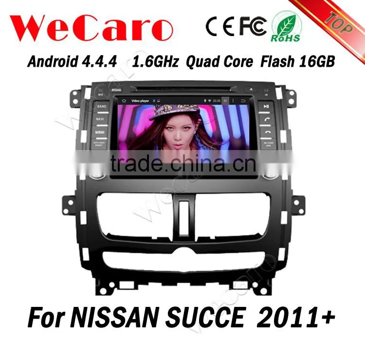 Wecaro 8" android 4.4.4 WC-NS8011 WIFI 3G car navigation system for Nissan SUCCE car dvd player 2011 2012 2013