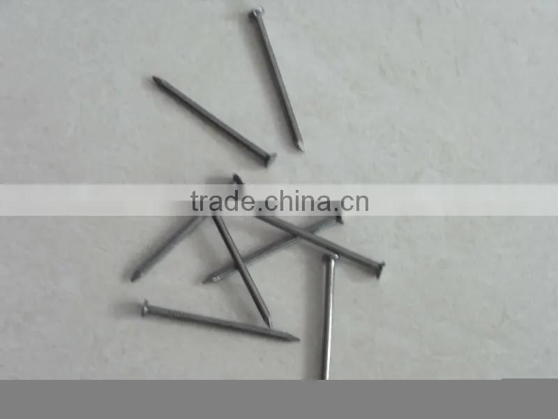 polished carbon steel common nails with smooth shank