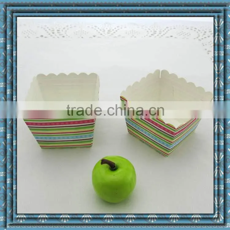 Square shape cupcake carrier,paper baking cup