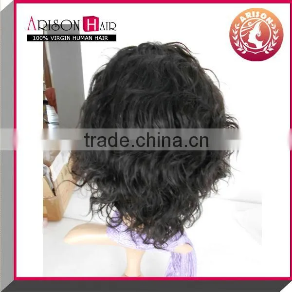 2014 new arrival short full lace wigs for black women