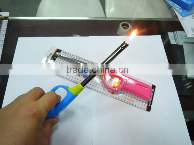 long gas rechargeable BBQ lighter big kitchen lighter