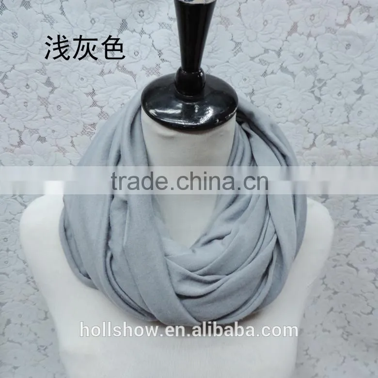 Wholesale Solid Color Lady Fashion Infinity Scarf