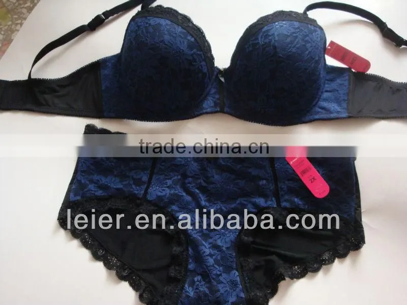 sexy&fashion plus size bra underwear set