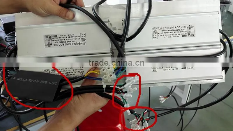 high power huge 550w RGB colour led flood light for bridge/plaza/garden/stage