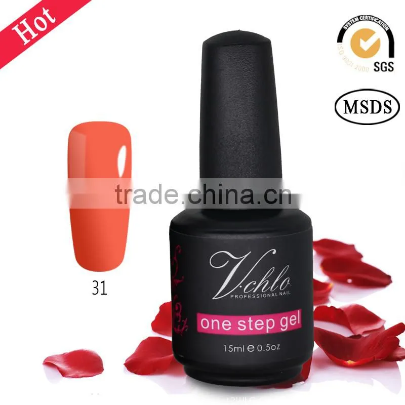 Factory Direct one step gel nail polish,no base coat no top coat one step gel ,1 step gel polish