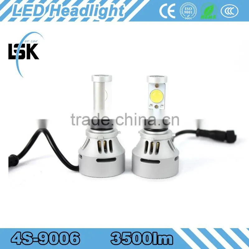 Newest 4S led headlight brightness light waterproof IP65 3500lm competitive price led headlight for Auto /Motorcycle