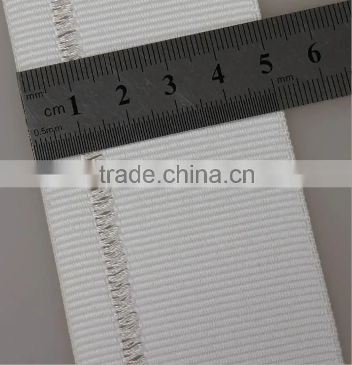 5.1cm white Plain Mosaic polyester webbing