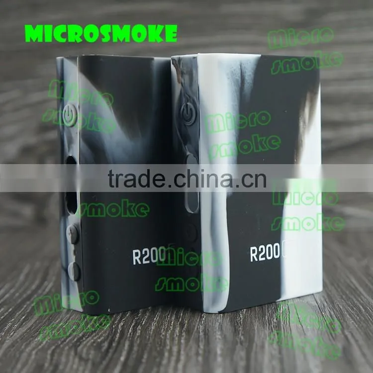 Newest silicone case for Smoke R200 TC Box Mod with Mini TFV4 Tank silicone skin/sleeve for Smoke R200W Kit