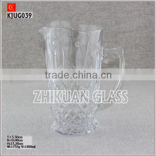 Glass Jug with Lid Glass pitcher water Jug