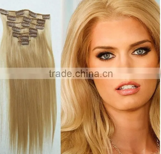made in China cheap clip in hair extensions