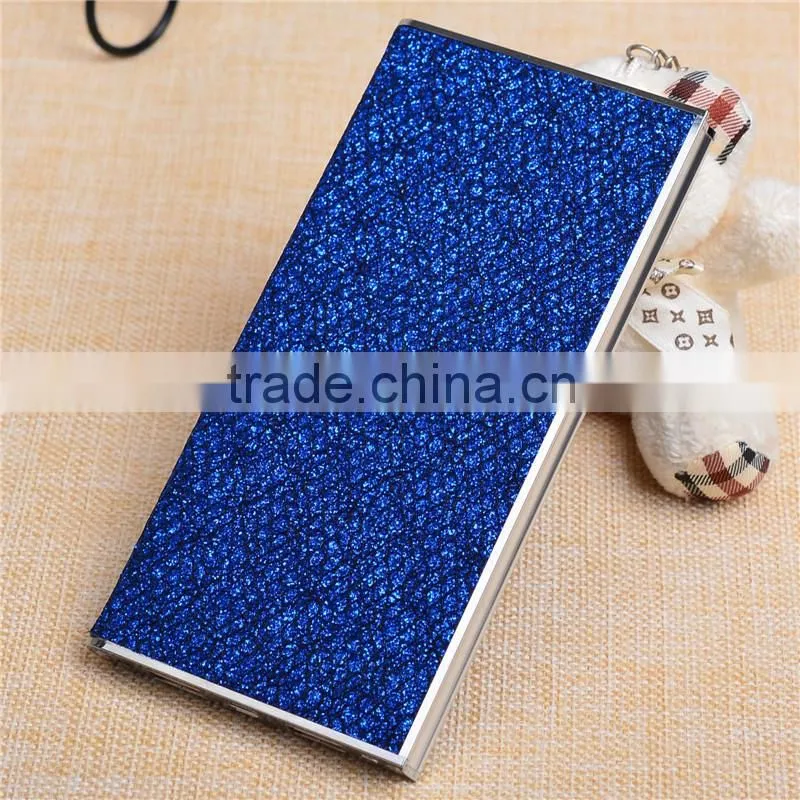 Fashion Promotion Glitter Dual USB Mobile Power Bank 8000 mAh