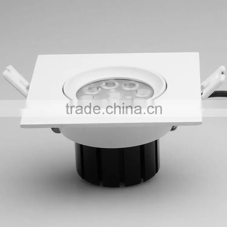 dimmable LED ceiling light square shape 10W white/silver/nickel/chroming color