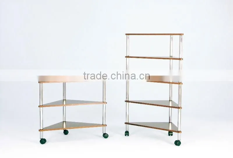Two Triangle movable rack with wheel