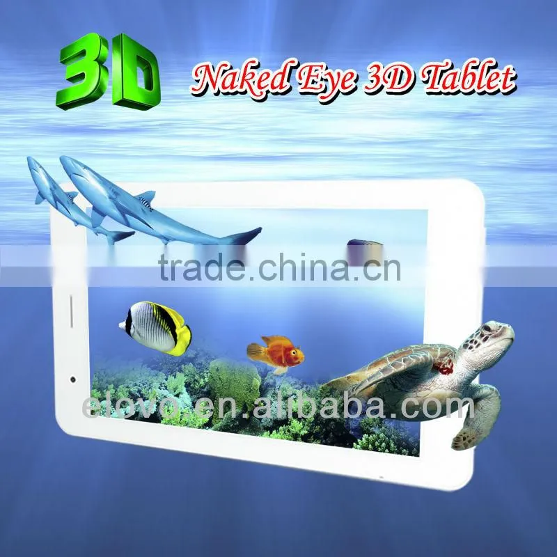 7" Dual Core tablet pc built in 3G bluetooth naked eye 3d tablet computer
