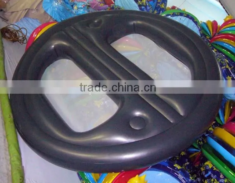 Two person PVC inflatable water floating island