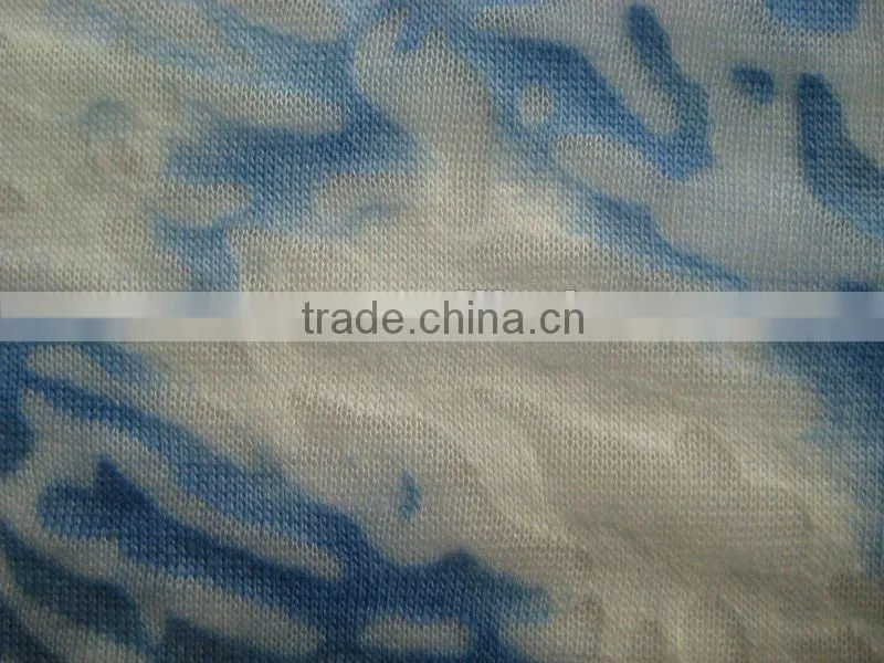 burn out cvc jersey fabric
